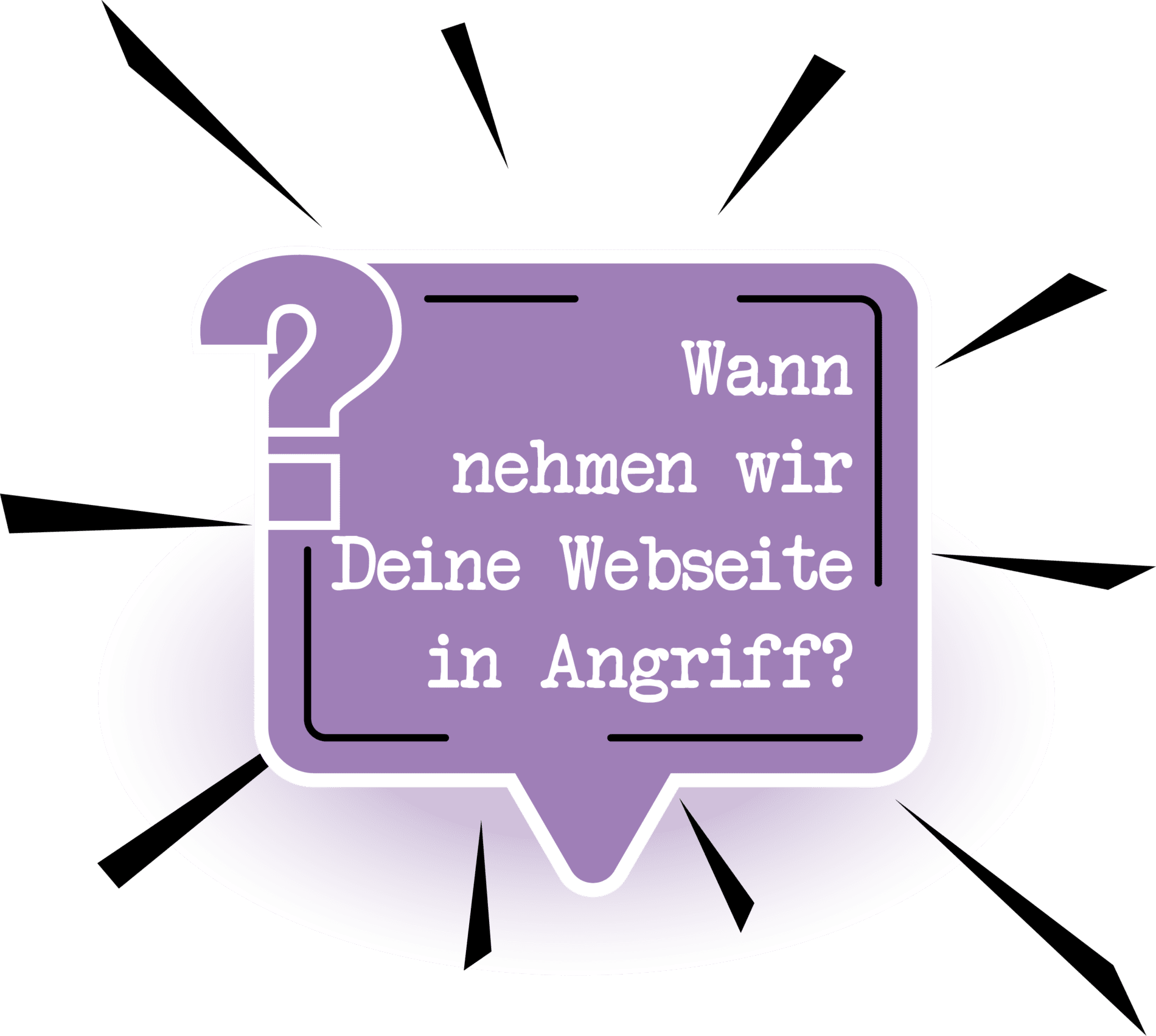 Sprechblase Webseite
